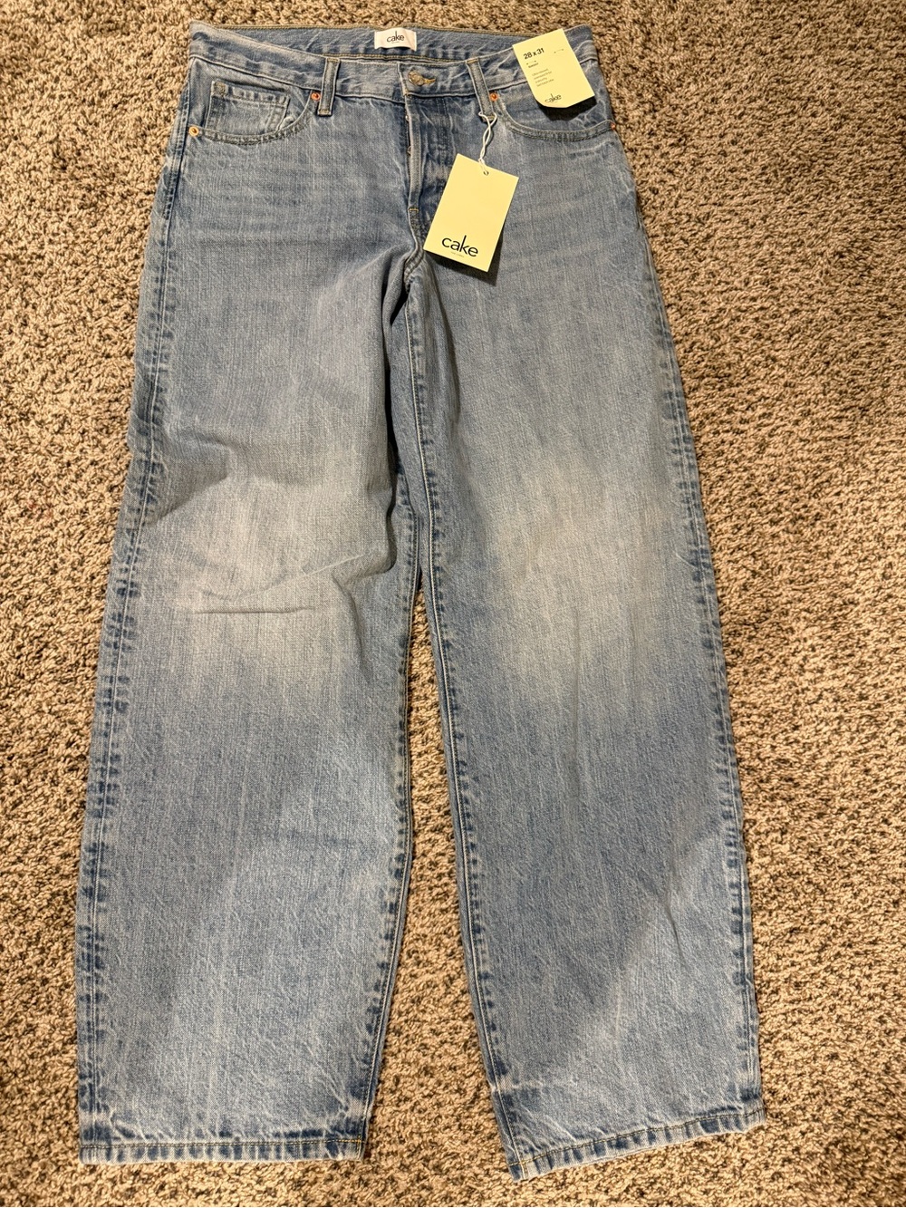 Cake the label Denim baggy jeans 28x31 NWT